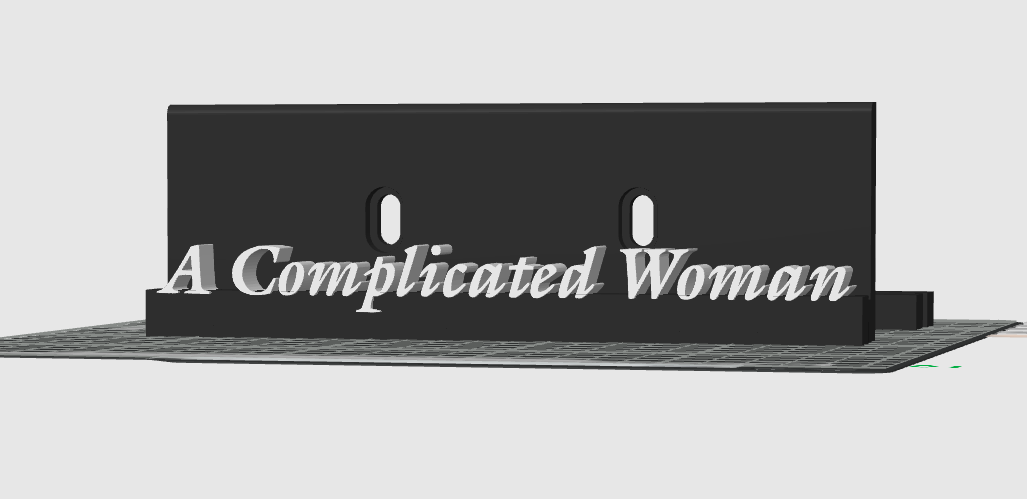 Complicated Woman - Self Esteem (Display Stand)