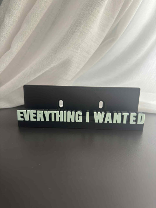 Everything I Wanted - Billie Eilish (Display Stand)