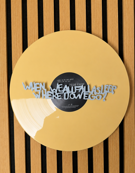When We All Fall Asleep Where Do We Go? - Billie Eilish (Wall Displayer)
