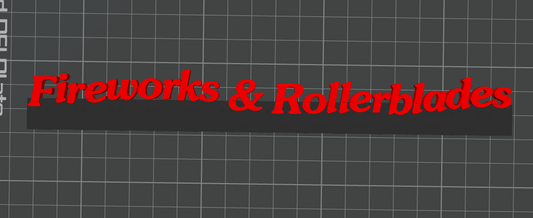 Fireworks & Rollerblades - Benson Boone (Display Stand)
