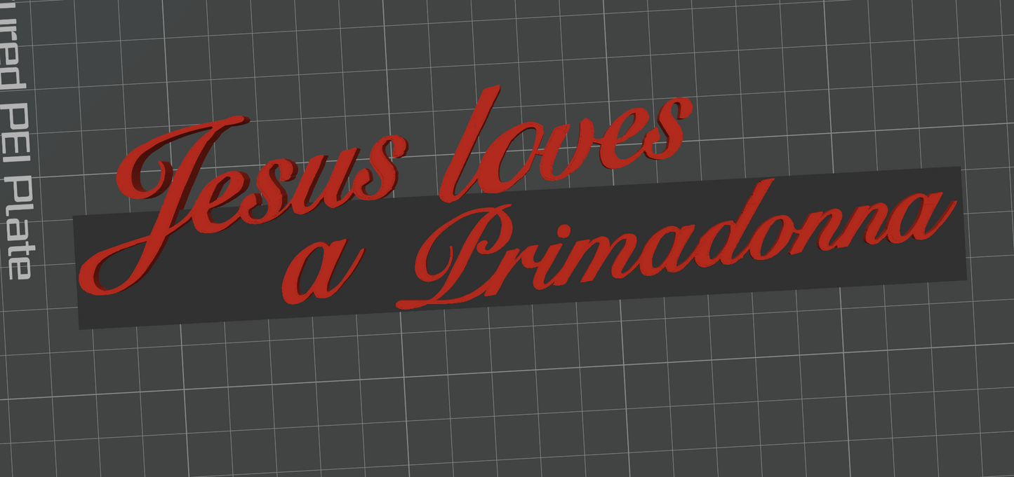 Jesus Loves A Primadona - Nessa Barrett (Display Stand)