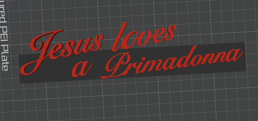 Jesus Loves A Primadona - Nessa Barrett (Display Stand)