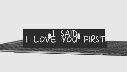 I Said I Love You First - Selena Gomez & Benny Blanco (Display Stand)
