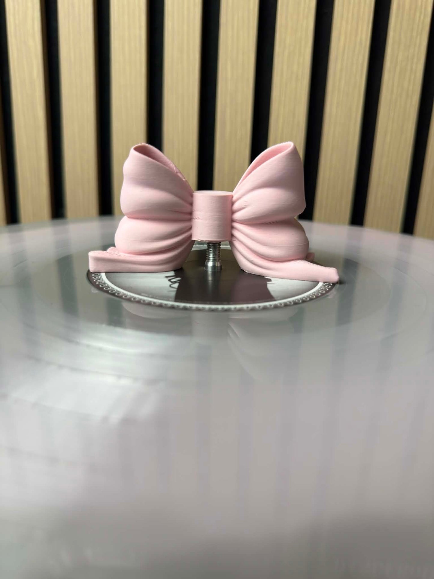 Pink Hair Bow (Vinyl Charm)